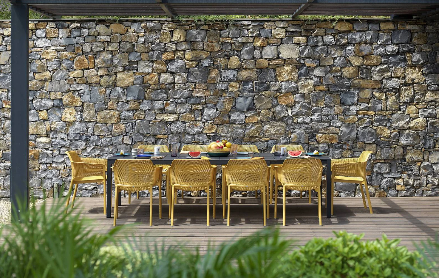 Table de jardin extensible Rio Alu