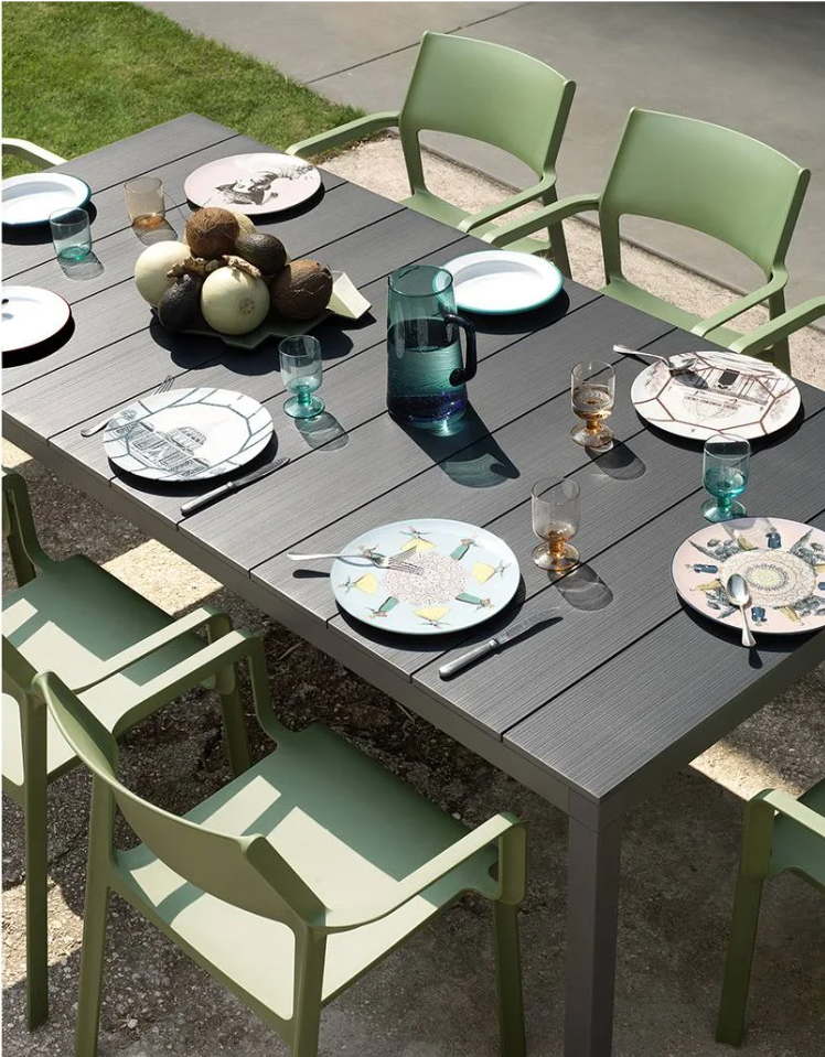 Table de jardin extensible Rio Alu