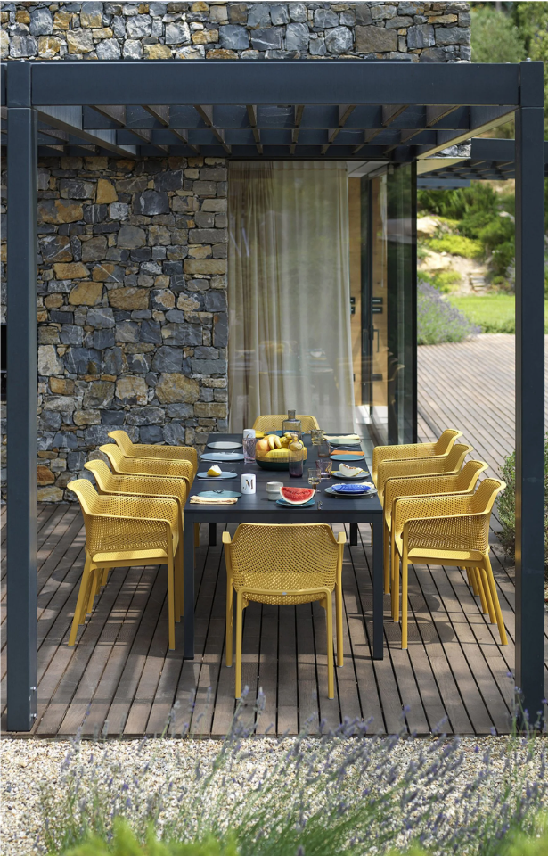 Table de jardin extensible Rio Alu